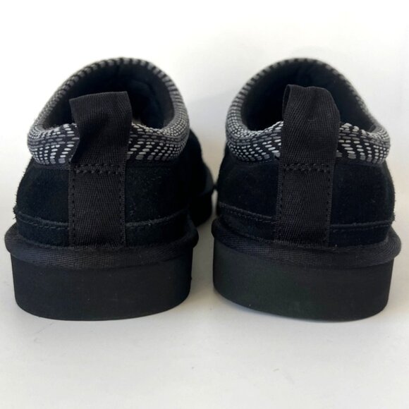 Koolaburra By UGG Men Burree Black Suede Faux Fur Slippers Size 11 - Picture 5 of 7